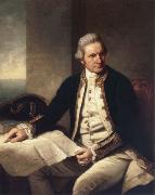 unknow artist Captain James Cook oil